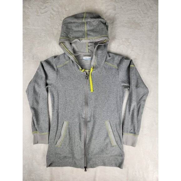 Columbia Omni Wick Womens Heather Honey III Full Zip Hoodie Medium Heather Gray - Picture 1 of 14